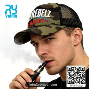 Customizable baseball cap for vape expo vape shops