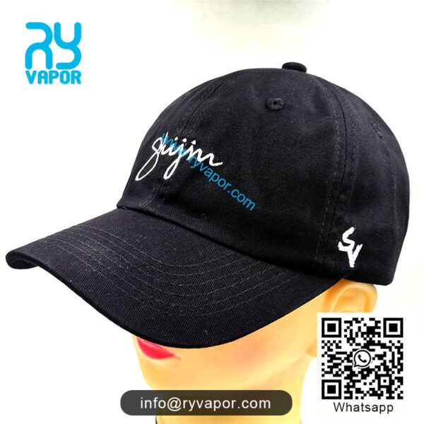 Customizable baseball cap for vape expo vape shops