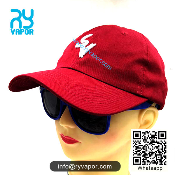 Customizable baseball cap for vape expo vape shops
