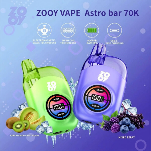 ZOOY VAPE Astro Bar 70k puffs EU Warehouse Free shipping
