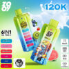 ZOOYVAPE 6IN1 120Kpuffs Free shipping